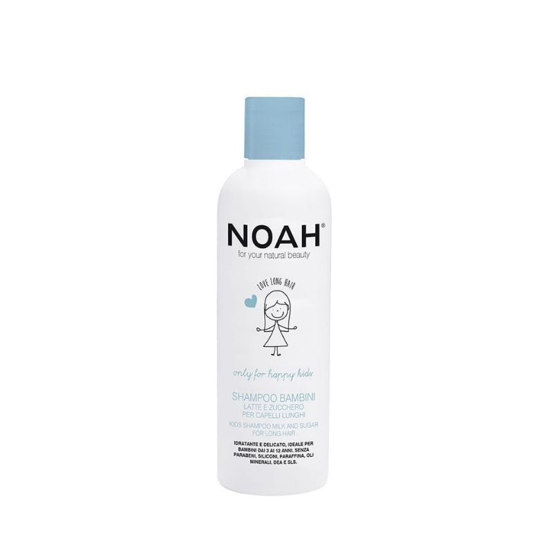 Noah Sampon Pentru Copii Cu Lapte & Zahar Pentru Par Lung, 250ml