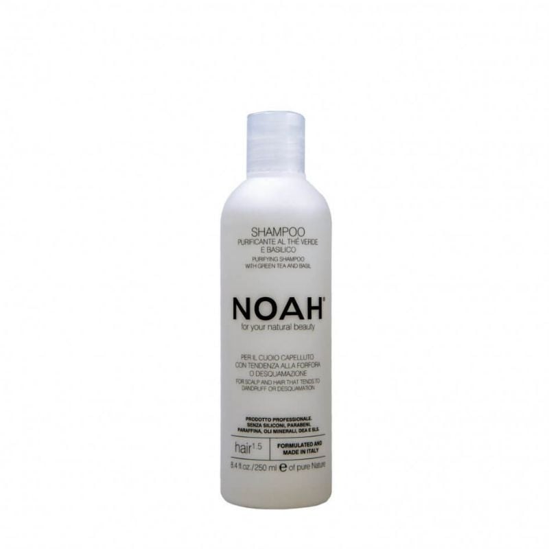 Noah Sampon Natural Purifiant Cu Ceai Verde Pentru Par Cu Matreata (1.5), 250 Ml