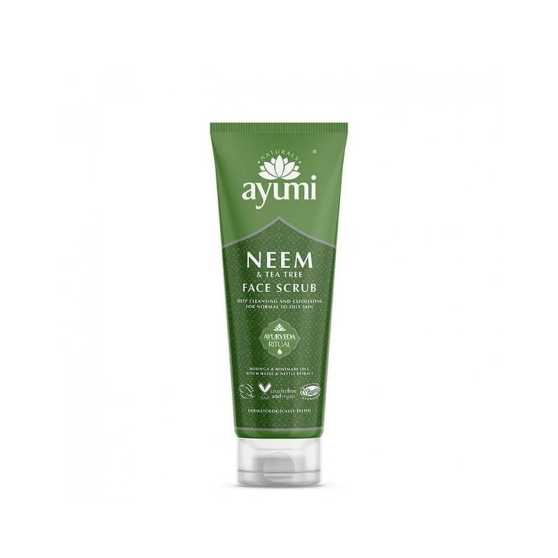Ayumi exfoliant facial cu neem si tea tree, 125 ml
