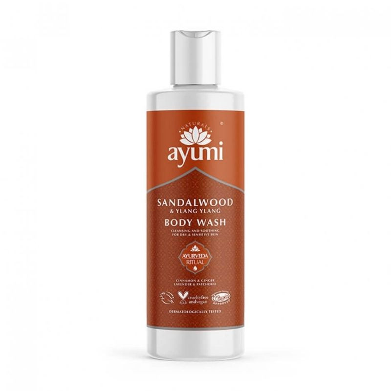 Ayumi Gel de dus cu Lemn de Santal si Ylang Ylang, 250 ml