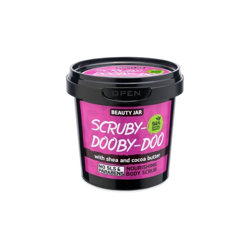 Beauty Jar Scrub hranitor pentru corp cu unt de shea si cacao, Scruby-Dooby-Doo, 200 g 200% imagine noua