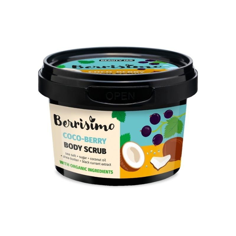 Beauty Jar Scrub pentru corp cu coacaze negre si ulei de cocos, Berrisimo, 350 g Frumusete si ingrijire 2023-09-24