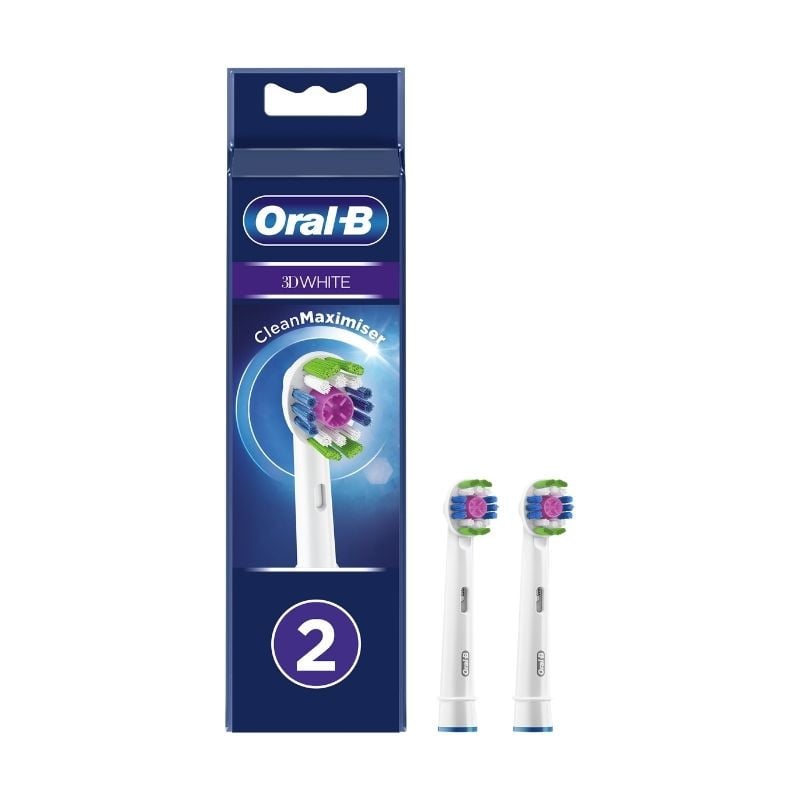 Oral B Rezerva periuta electrica 3D White, 2 capete capete imagine noua