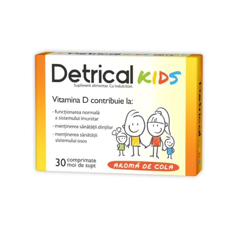 Detrical Kids D3 400 UI, 30 comprimate 400 imagine 2021