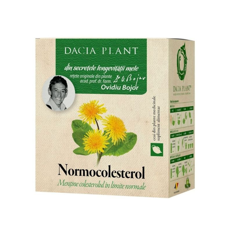 Dacia Plant Ceai normocolesterol, 50g Scaderea colesterolului 2023-09-22