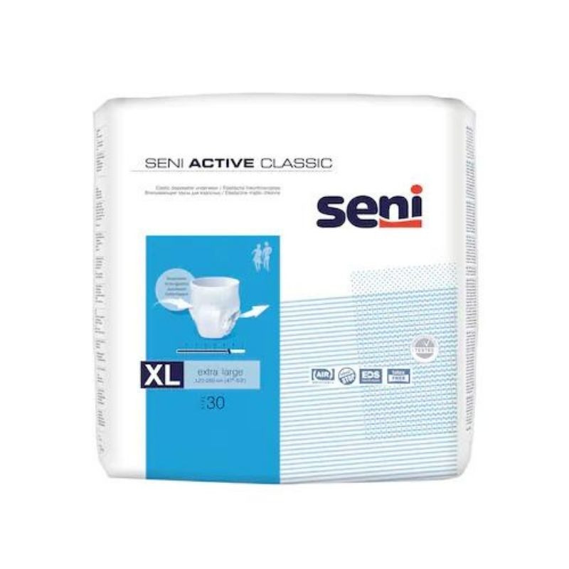 Seni Active Classic Chilot Elastic, Extra Large, 30 Bucati