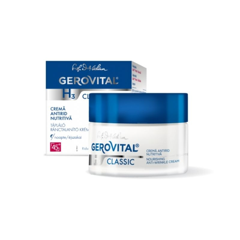 Gerovital H3 Classic Crema antirid nutritiva, 50ml 50ml imagine teramed.ro