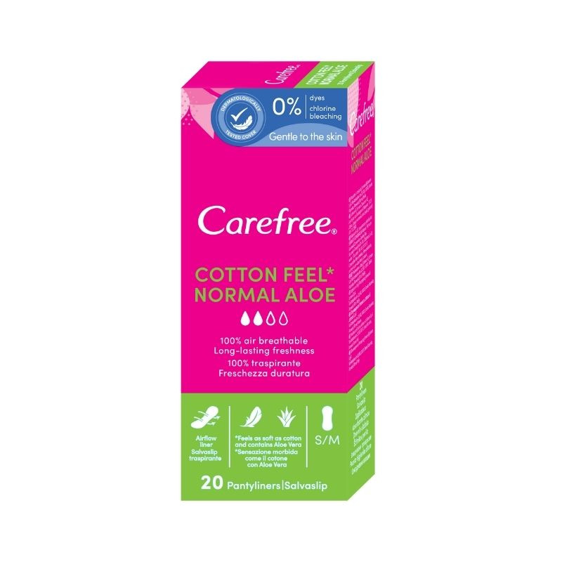 Carefree absorbante zilnice Aloe Vera, 20 bucati absorbante imagine noua