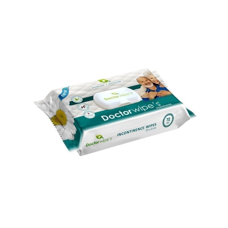 Dr. Wipes Servetele umede INCONTINENTA cu capac, 72 bucati bucati imagine noua