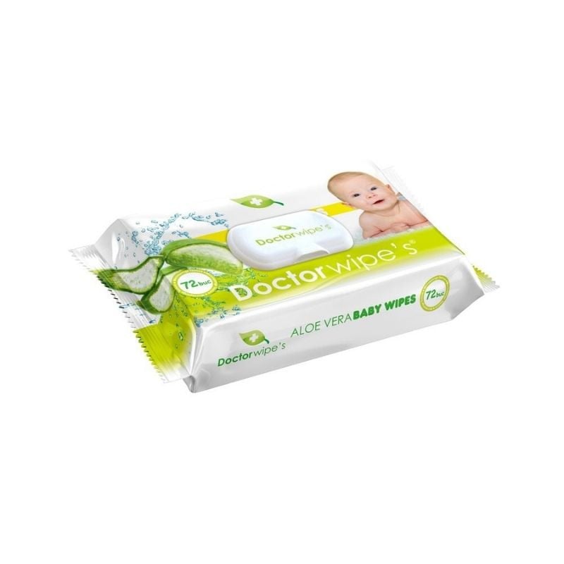Dr. Wipes Servetele umede pentru ingrijirea copiilor ALOE cu capac, 72 bucati Mama si copilul 2023-10-03