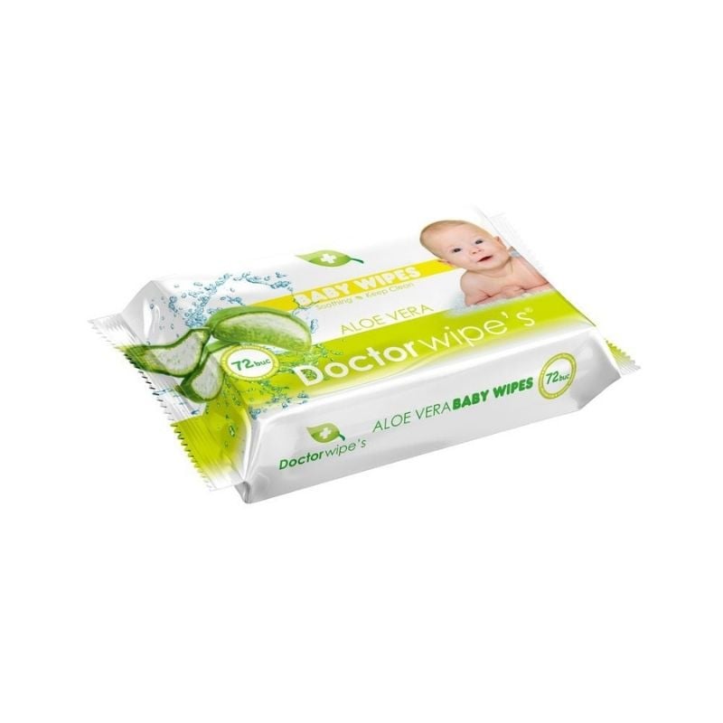 Dr. Wipes Servetele umede pentru ingrijirea copiilor ALOE, 72 bucati Mama si copilul 2023-10-03