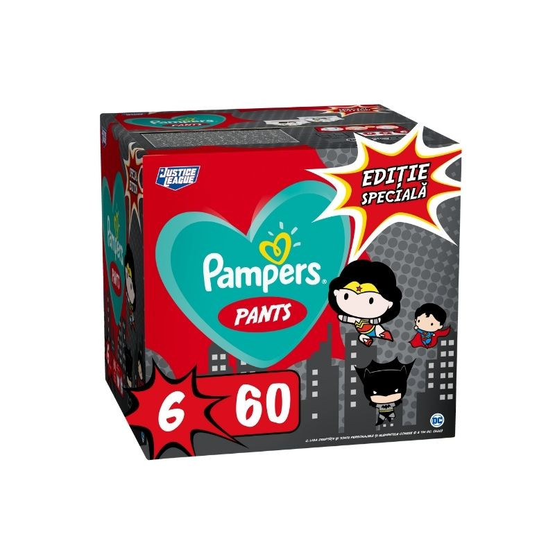 Pampers Pants Active Baby Scutece-chilotel Marimea 6 Warner Bros, 15+ kg, 60 bucati Mama si copilul