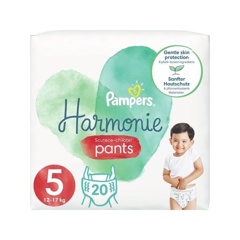 Pampers Harmonie Pants Scutece-chilotel Marimea 5, 12-17kg, 20 bucati 12-17kg imagine noua