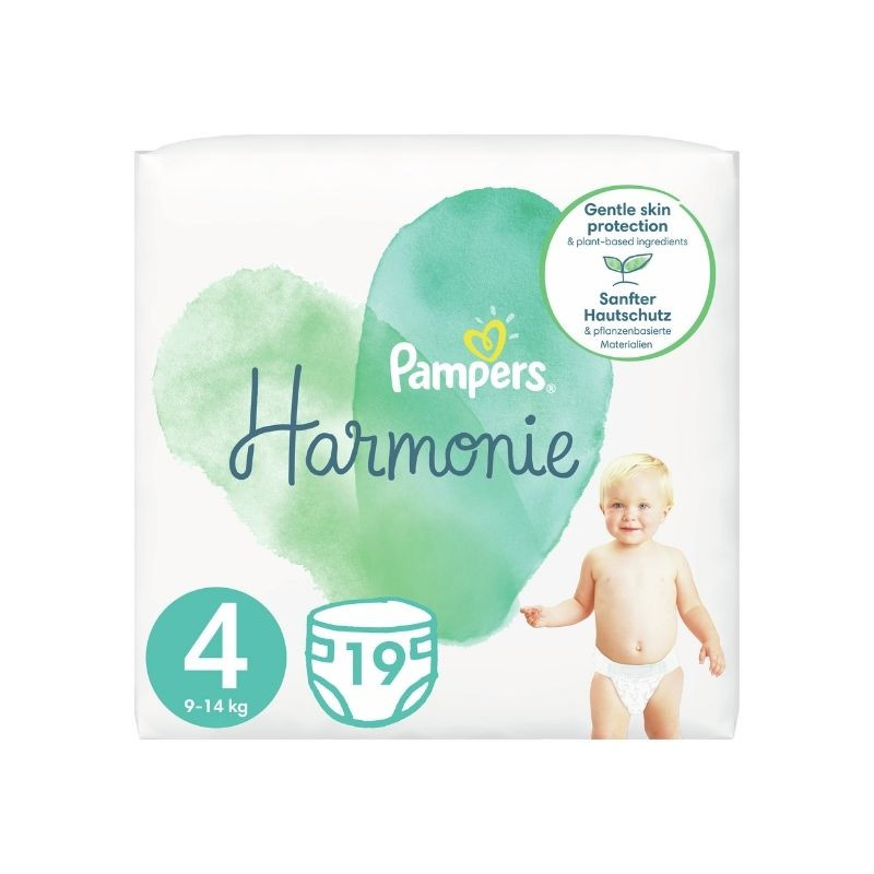 Pampers Scutece Harmonie Marimea 4, 9-14kg, 19 Bucati