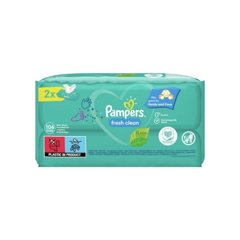 Pampers Servetele umede Fresh Clean, 2 pachete x 52, 104 bucati Mama si copilul 2023-10-03