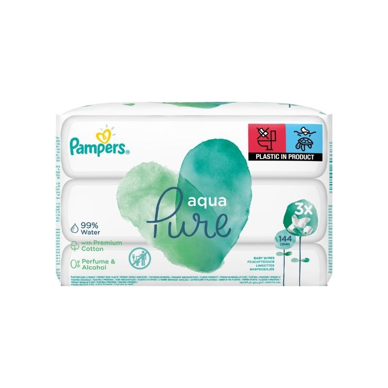 Pampers Servetele umede Aqua Pure, 3 pachete x 48, 144 bucati Mama si copilul 2023-10-03
