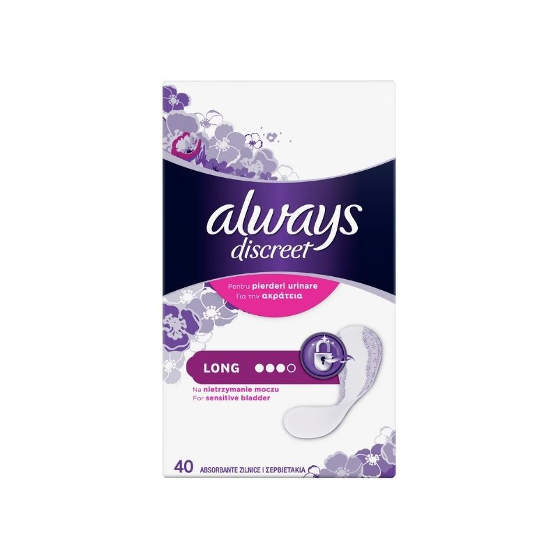 Always Discreet Liners Large, 40 bucati