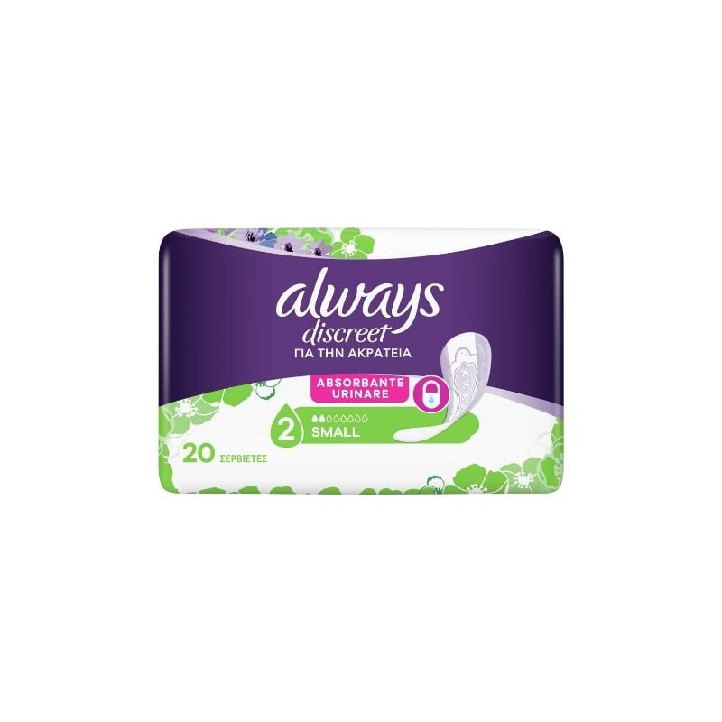 Always Discreet Pads Small, 20 bucati absorbante imagine teramed.ro