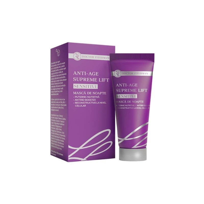 Dr Fiterman ANTI-AGE SUPREME LIFT SENSITIVE Masca de noapte, 75ml Frumusete si ingrijire