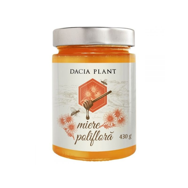 DACIA PLANT Miere Poliflora, 430g 430g imagine teramed.ro