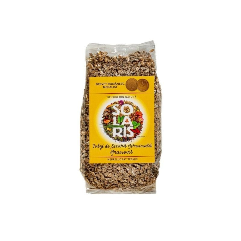 SOLARIS Fulgi de Secara Germinata Granovit, 350g 350g imagine noua