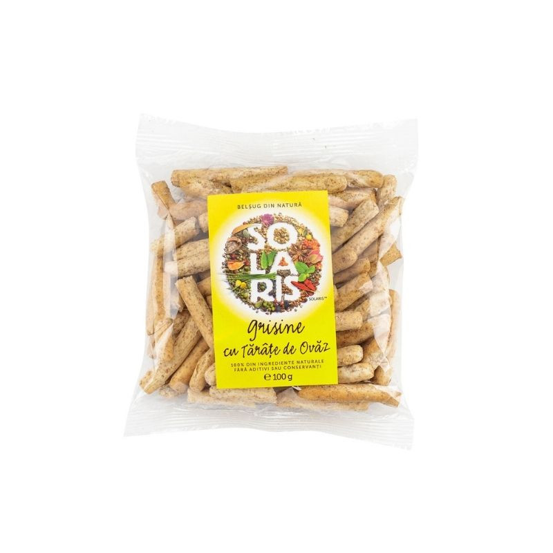 Solaris grisine faina integrala si tarate ovaz, 100g