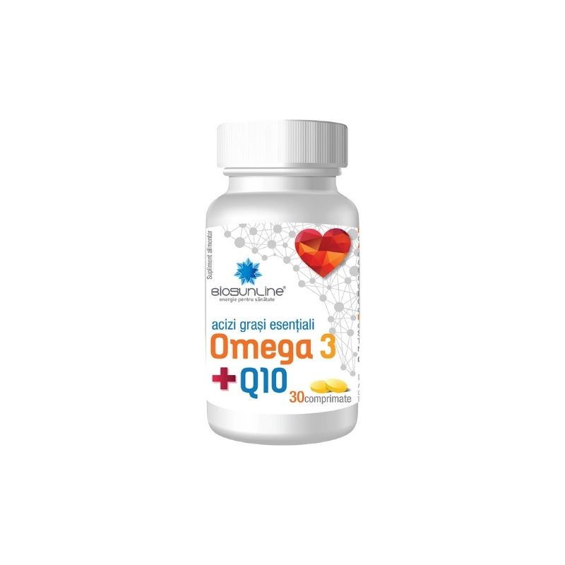 BioSunLine Omega 3 + Q10, 30 comprimate Antioxidante 2023-09-23