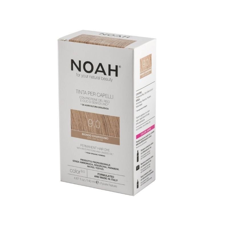 Noah Vopsea de par naturala fara amoniac, Blond foarte deschis (9.0), 140ml Frumusete si ingrijire