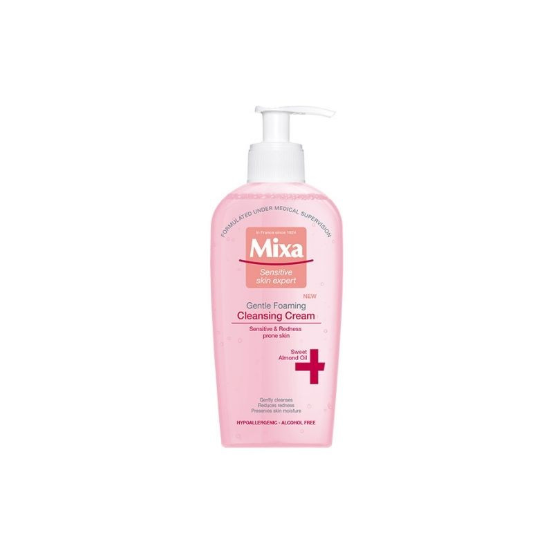 MIXA Anti-Redness Crema de curatare spumanta, piele sensibila, 200ml 200ml imagine teramed.ro