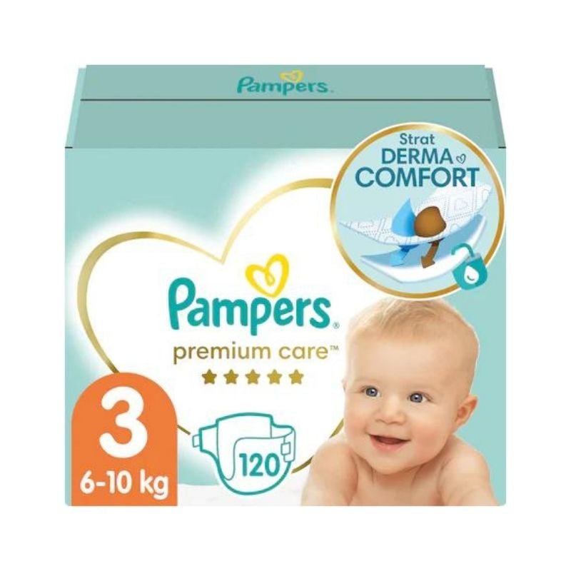 Pampers Scutece Premium Care Marimea 3, 6-10 Kg, 120 Bucati