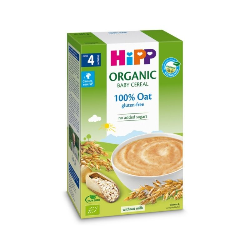 Hipp Cereale de ovaz integral fara gluten, +4 luni, 200g Cereale