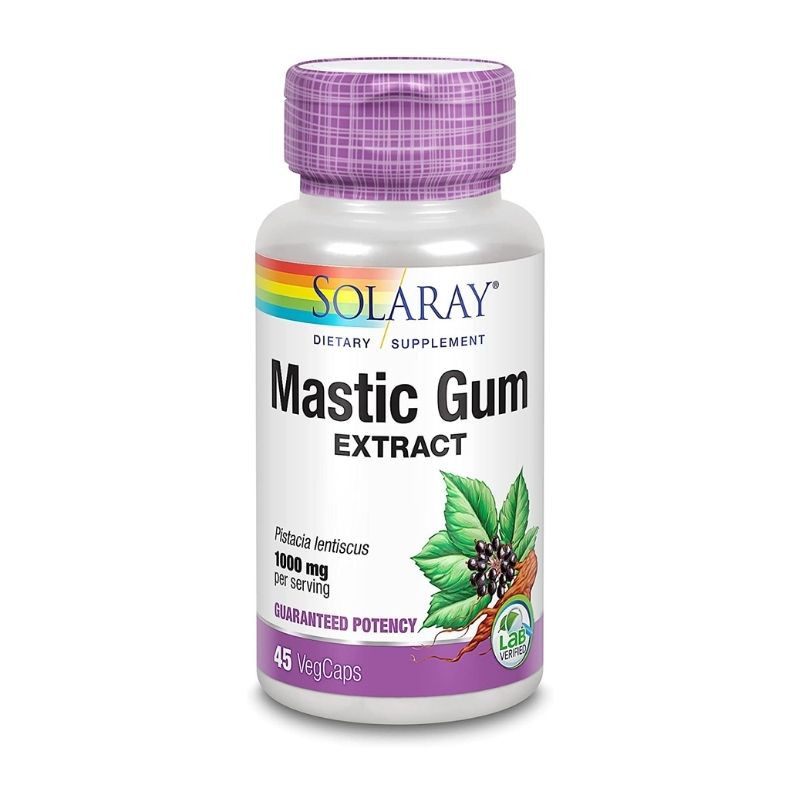 Secom Mastic Gum extract, protejeaza mucoasa stomacului, 45 capsule capsule imagine noua