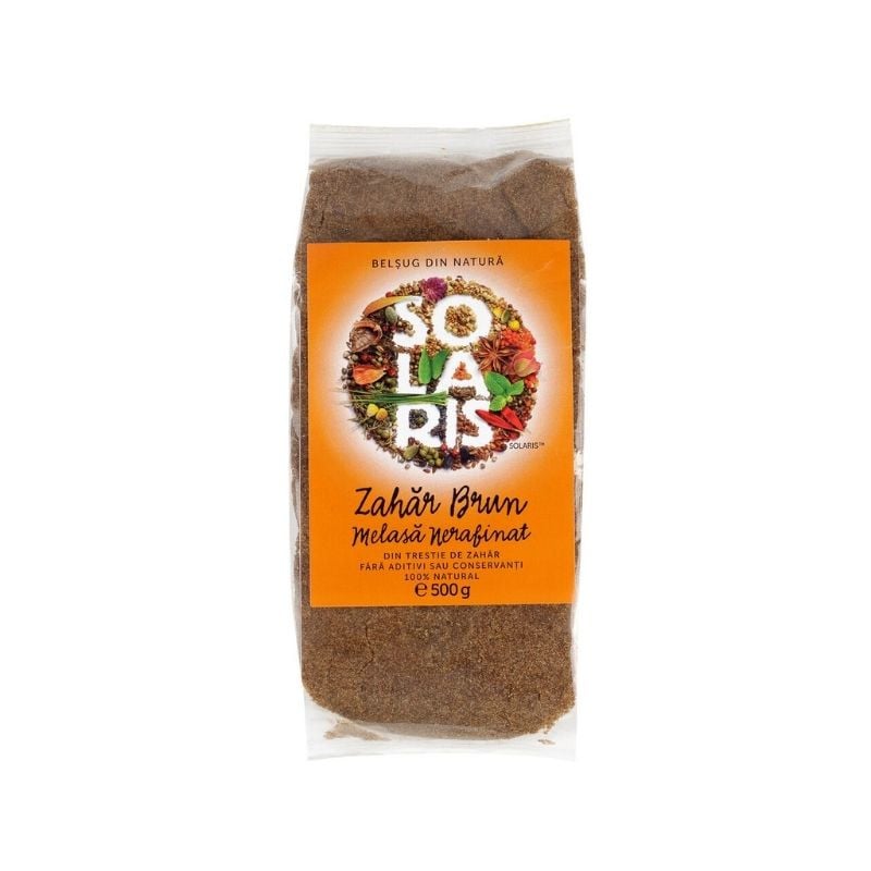 SOLARIS Zahar Brun Melasa Nerafinat, 500g 500g imagine noua