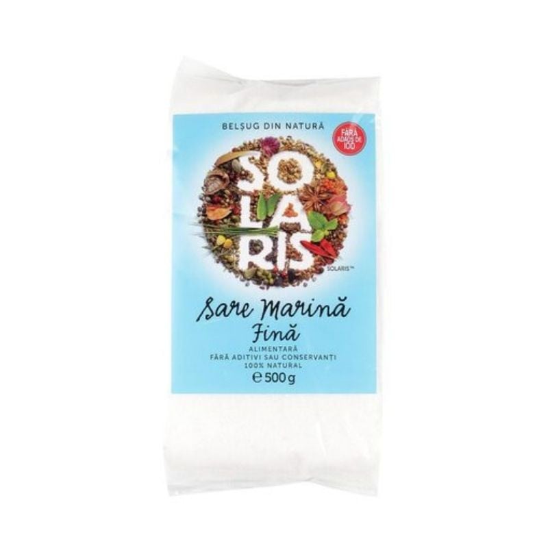 SOLARIS Sare marina fina, 500g 500g imagine 2022