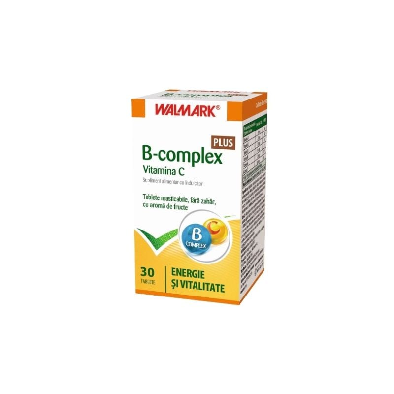 Walmark Vitamina B complex + Vitamina C, 30 tablete Complex imagine noua