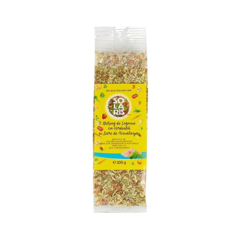 Solaris belsug legume cu verdeata si sare roz de himalaya, 100g