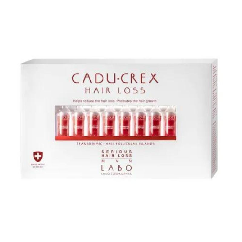 CADU-CREX Tratament impotriva caderii parului stadiu sever barbati, 40 fiole barbati imagine noua