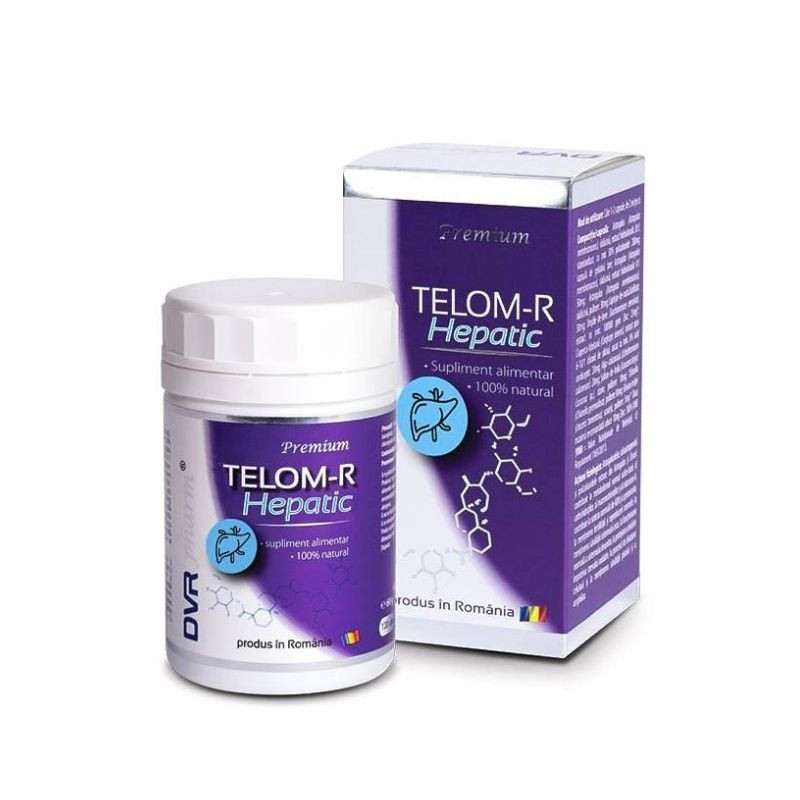 DVR Pharm Telom-R Hepatic, 120 capsule Digestie sanatoasa