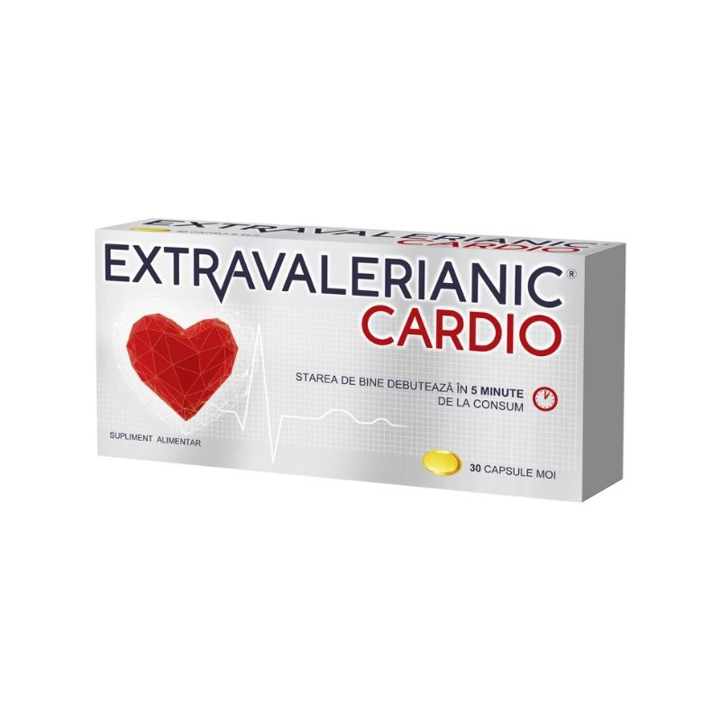 Extravalerianic Cardio, 30 capsule, protectia inimii