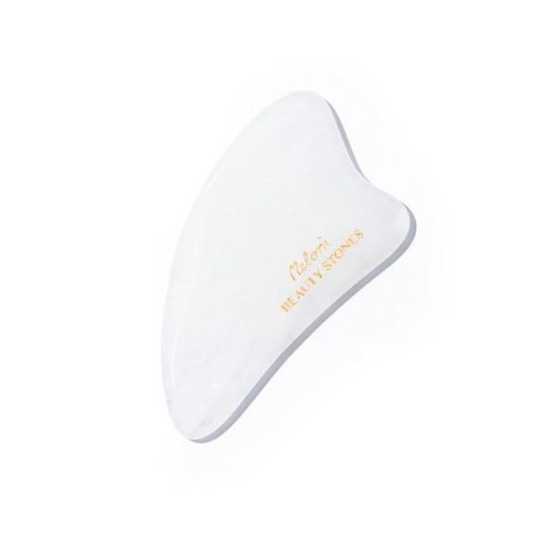 Meloni Piatra Gua Sha din quartz alb, pentru masaj facial Aparate si accesorii 2023-10-01