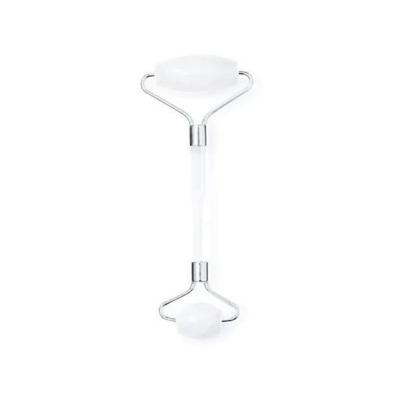 Meloni Roller Facial Duo quartz alb accesorii imagine noua
