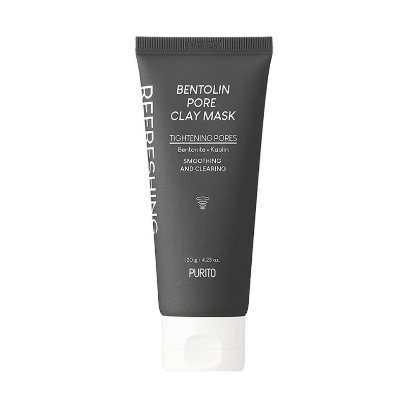 PURITO Bentolin Pore Clay Masca de fata cu argila pentru curatarea porilor, 120g 120g imagine noua
