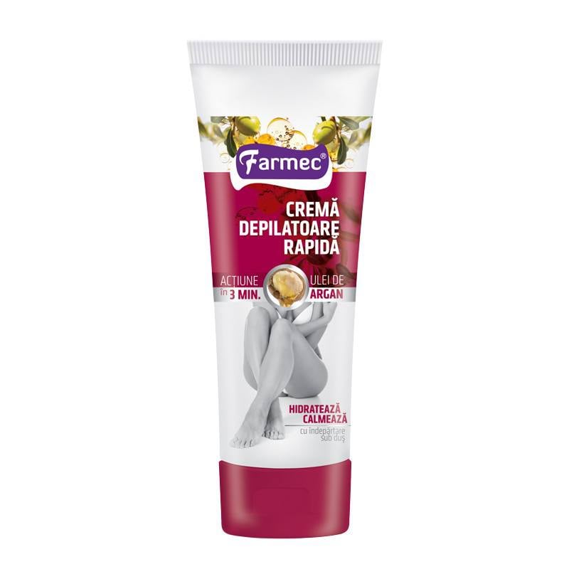 Crema depilatoare rapida cu ulei de argan, 150 ml, Farmec
