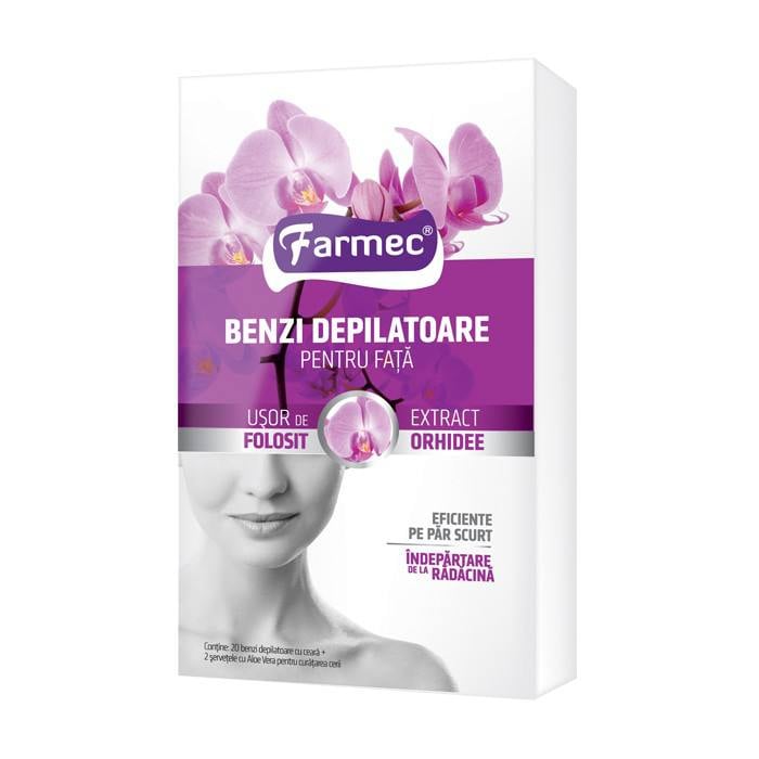 Benzi depilatoare, 20 bucati, Farmec