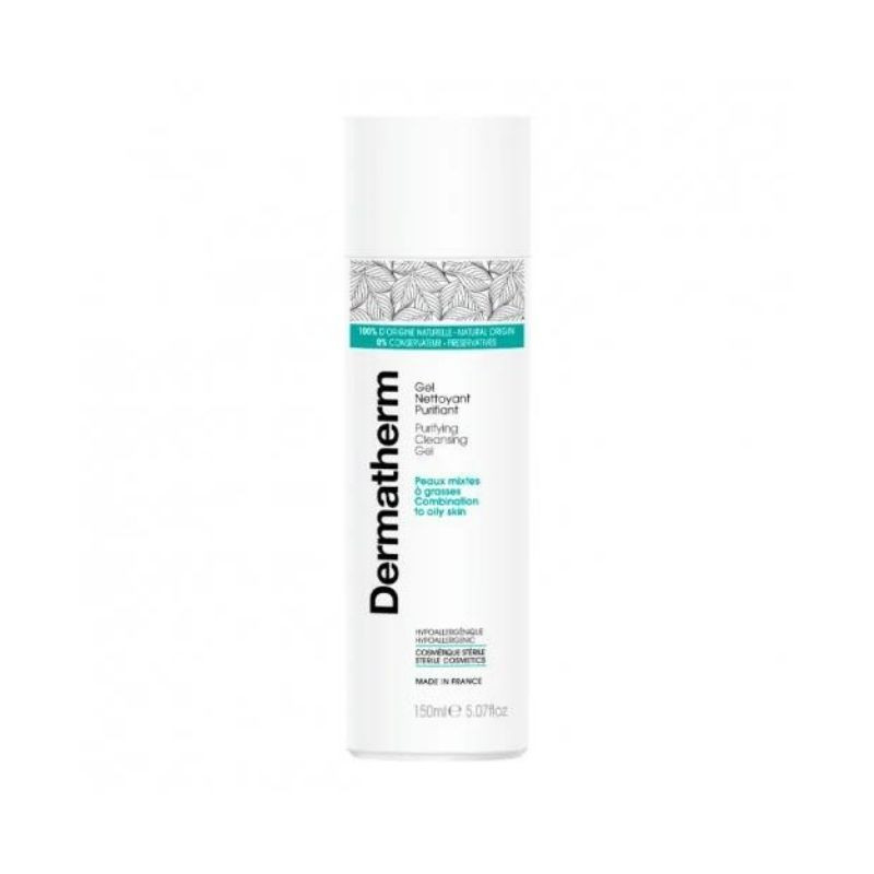 Dermatherm Gel Organic Purifiant Pentru Curatare Pentru Ten Mixt Si Gras, 150ml