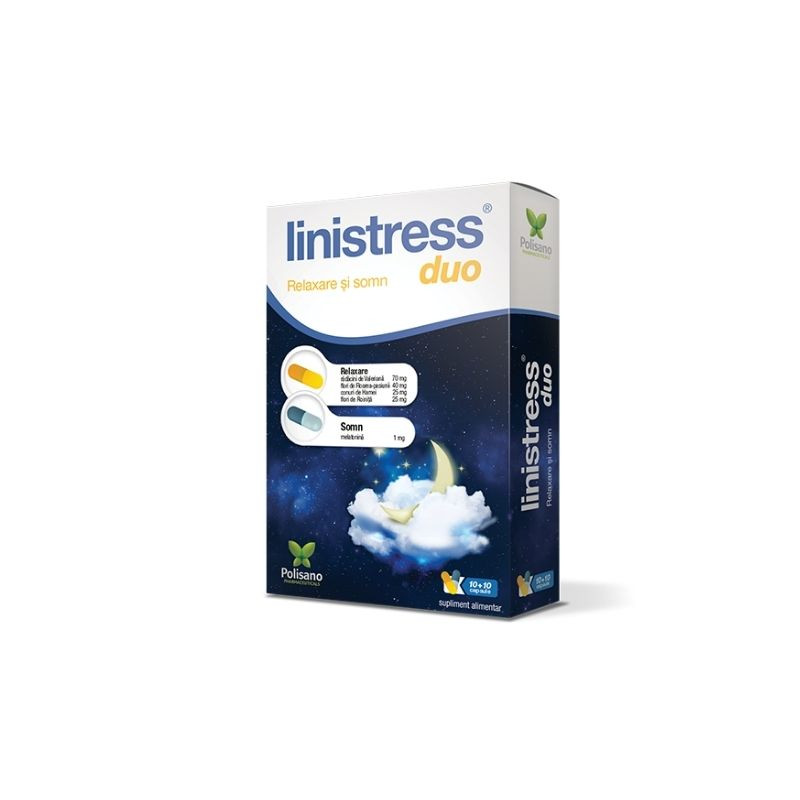Polisano Linistress Duo relaxare si somn, 20 capsule Stres si somn 2023-09-22