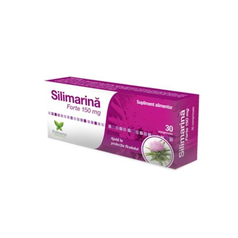Polisano Silimarina Forte 150 mg, 30 comprimate Hepatoprotectoare 2023-09-22
