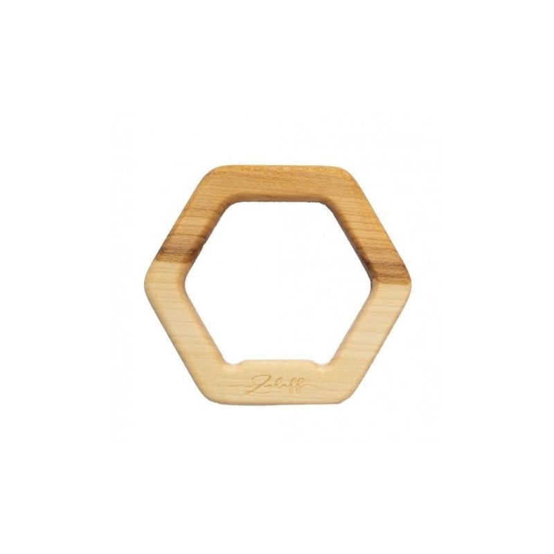 Zuluff jucarie pentru dentitie din lemn de tei, hexagon