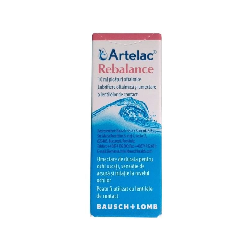 Artelac Rebalance picaturi oftalmice, 10 ml (picaturi)