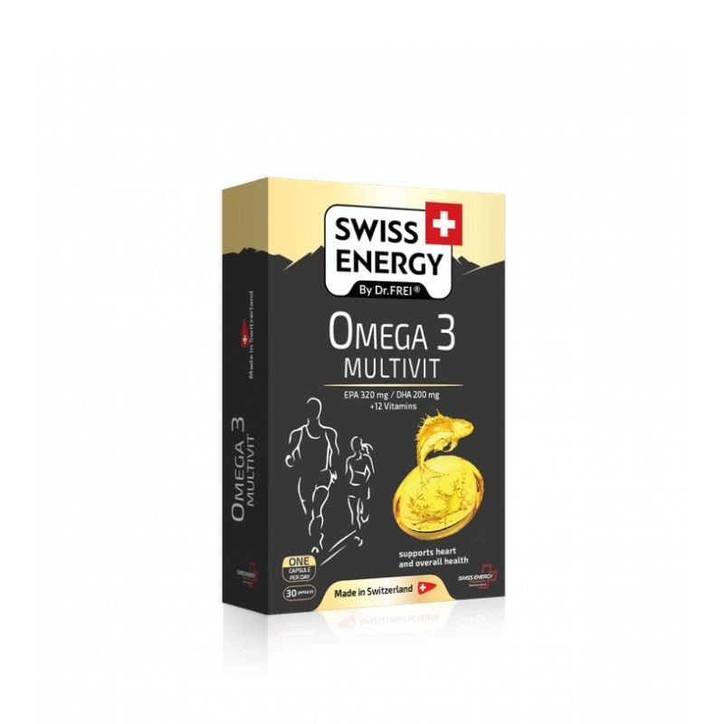 Swiss Energy Omega 3 Multivit, 30 capsule capsule imagine noua